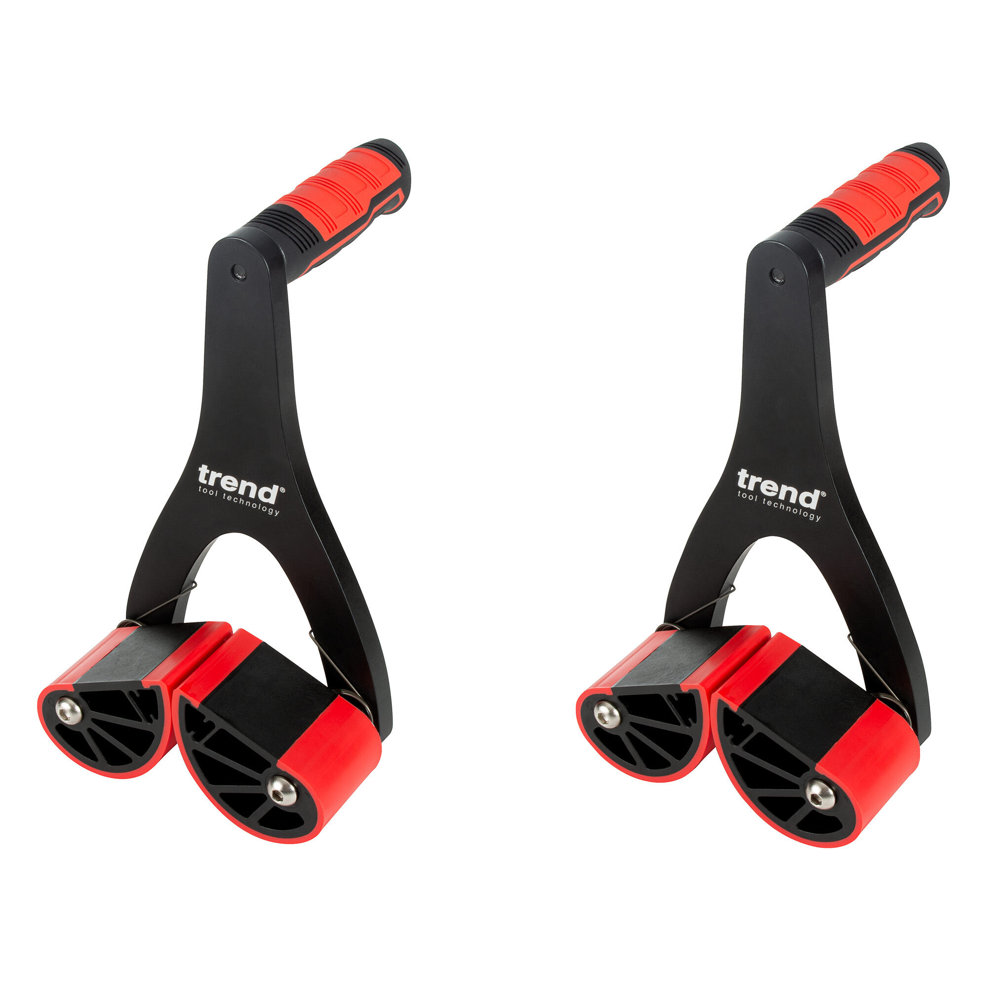 Trend Panel Carrier Set, Self-Adjusting Lifters for Doors & Worktops, 165 lb Capacity Each, Non-Slip Grips, P/CARRIER/2